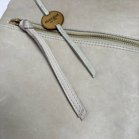 Margot Sage Light Green Leather Crossbody Shoulder Bag Minimalist Bag Purse - Picture 16 of 17